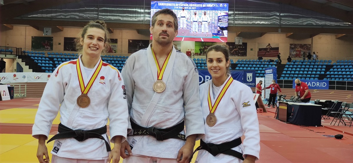 3 BRONCES en el Campeonato de Espa&ntilde;a de Judo Absoluto. Madrid 06-12-21